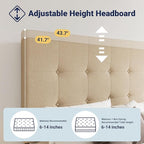 Allewie Upholstered Full Size Platform Bed Frame - Image 4