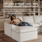 Novilla 104.3" Modular Cloud Couch, Modern Sectional Sofa - Image 16