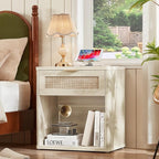 LEYAOYAO Rattan Nightstands Set of 2 - Image 2