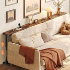 Huuger 78.7 Inch Height Adjustable Behind Couch Table by Huuger