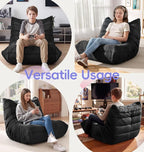 Hobestluk Bean Bag Chair with Memory Foam Ultra Soft Faux Fur Fabric Ergonomic - Image 5