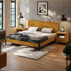 Bme Trapeze King Bed Frame – Modern Solid Wood Bed - Image 6