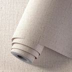 Beige Grasscloth Wallpaper Peel and Stick Textured Self Adhesive Linen Contact - Image 2