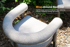 PURPLE LEAF Patio Dining Chair Set 2 Pieces Aluminum Chairs - Image 4