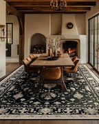 RELEANY Area Rugs 10'x14' Washable Non-Slip, Floral Vintage Distress Print - Image 3