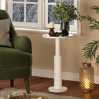 LAATOOREE Small Round Side Table, Accent Drink Coffee Table, Pedestal End Table - Image 2