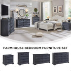 ACCOHOHO Farmhouse Nightstand - Image 4