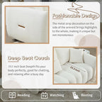 Antetek Set of 3 Teddy Sofa for Living Room, Modern 2 Units Deep Seat Sofa - Image 6
