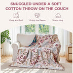 LUTBM Boho Throw Blanket for Bed Cotton Summer Blankets Bedroom Living Room - Image 4