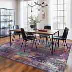 RELEANY Washable Area Rugs 8'x10' Non-Slip Modern Abstract Soft - Image 2