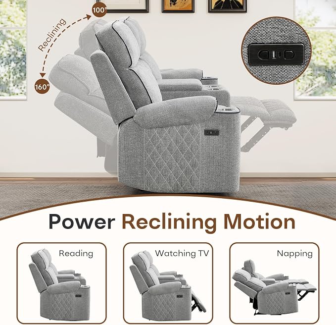 HAOMARKETS Power Recliner Chair Set of 2 - Image 3