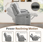 HAOMARKETS Power Oversized Reclining Sofa Couch Set of 2 - Image 3