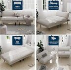 Ribilake 3 Sets 70" Futon Sofa Bed, 4 in 1 Multi-Function Couch Sleeper - Image 4