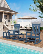 GarveeLife Poly Lumber Rocking Chair Outdoor Set of 4 - Image 6