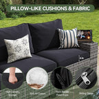 Aoxun Outdoor Patio Furniture Set - Image 5