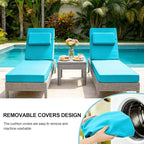 Chaise Lounge Cushions Outdoor 72x21x6 Inch, Fade Resistant 6'' Thicken Outdoor - Image 8