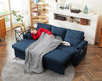 DURASPACE Sofa Bed Sleeper Pull Out 2 in 1 Sectional Sleeper Sofa Couches - Image 3