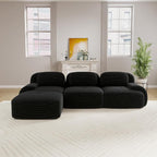 Boneless Sectional Couch, No Assembly Required, 117.3” L Shaped Modular Cloud - Image 2