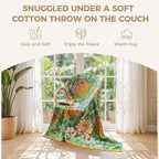 LUTBM Boho Throw Blanket for Bed Cotton Summer Blankets Bedroom Living Room - Image 4