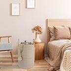 XUANGUO Cotton Rope Laundry Basket Hamper - Image 5