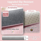 Amdrebio Pink Round Area Rugs 8Ft - Image 6