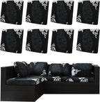 Outdoor Cushion Covers Set, Replacement by SUKAIKEQA