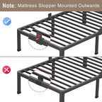 ROIL 12 inch Metal Queen Bed Frame - Image 7