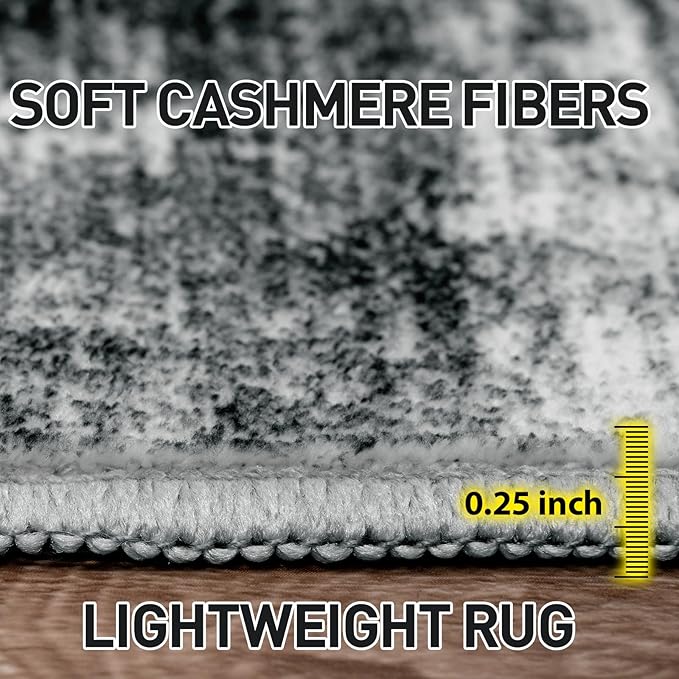 9x12 Area Rugs Washable Rug: Modern Abstract Living Room Rug Soft Anti-Skid - Image 6