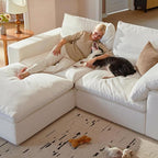 Cloud Couch Sectional 81.1'' Oversized Modular Deep Seat Sofa L Shaped Comfy - Image 7
