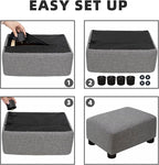 CAROLMADE Small Foot Stool Ottoman Footstool - Image 7