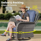 ovios 7-Piece Patio Furniture Set, Outdoor Wicker Sofa - Image 2