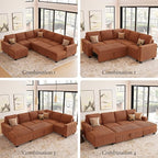 Belffin Corduroy Sleeper Sofa - Image 7