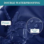 Outdoor Chaise Lounge Cushion Set of 2, Fadesafe Water-Repellent Lounge Deck - Image 3