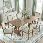 RELEANY Area Rugs 8'x10' Washable Non-Slip, Floral Vintage Distress Print - Image 3