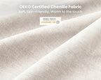115" Oversized Chenille Couch Modular Sectional Sofa, Washable Cloud Couch - Image 9