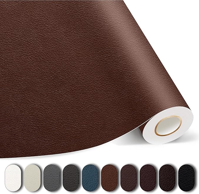 Leather Repair Patches, 17X395 Inch Self-Adhesive Leather Repair Tape, Stretch by GiveYourFurnitureaNewLife