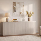 SICOTAS Buffet Cabinet with Storage Accent Sideboard Modern Credenza with Doors - Image 3