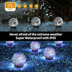 JKIMK Solar Globe Lights Outdoor Waterproof-Solar Balls Garden-Cracked Glass - Image 4