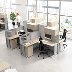 Bush Business Furniture 65-inch L Shaped Cubicle Desk - Image 4