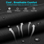 ABORON Heavy Duty Tanning Chair, Outdoor 5-Position Folding Chaise Lounge Chair - Image 4