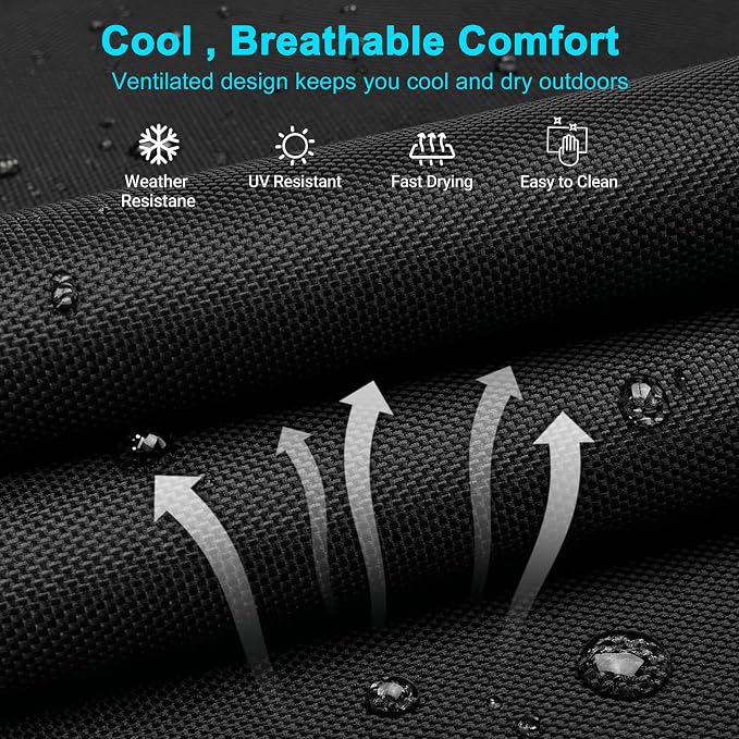 ABORON 2PK Heavy Duty Tanning Chair, 5-Gear Outdoor Folding Chaise Lounge Chair - Image 4