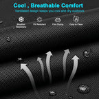 ABORON Heavy Duty Tanning Chair, 5-Gear Outdoor Folding Chaise Lounge Chair - Image 4
