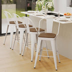 Andeworld Metal Bar Stools Set of 4, 26 inch Counter Height Barstools - Image 5