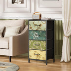 Furnulem 4 Drawer Dresser, Vertical Nightstand - Image 5