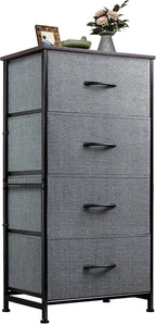 WLIVE Dresser with 4 Drawers, Storage Tower, Organizer Unit, Fabric Dresser by WLIVE