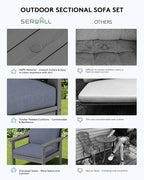 SERWALL HDPE Patio Furniture Set - Image 6