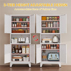 YAUWOH 69" Tall Metal Pantry Cabinet - Image 6