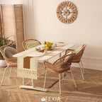 FEXIA Boho Table Runner 72 Inches Long Macrame Summer Decor Coffee Table Cover - Image 7