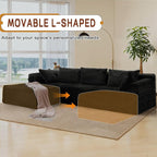 Korser 110" L-Shaped Modular Sectional Sofa - Image 6