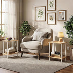 HOOBRO Side Table with Charging Station, End Table with USB Port and Outlet - Image 5